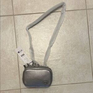 Lacoste Metallic Silver Crossbody Bag
